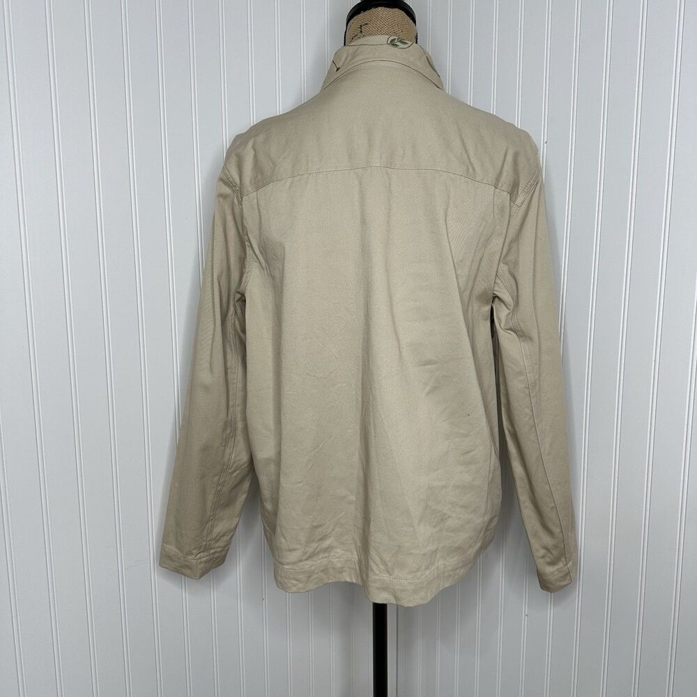 Tantrums Embroidered Floral Khaki‎ Jacket Size XL Vintage Fall Cottagecore Boho - Picture 4 of 16